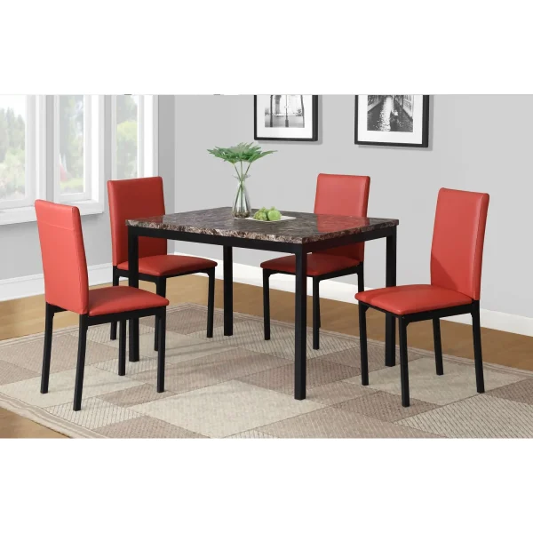 Laminated  5-Piece Metal Dinette Set