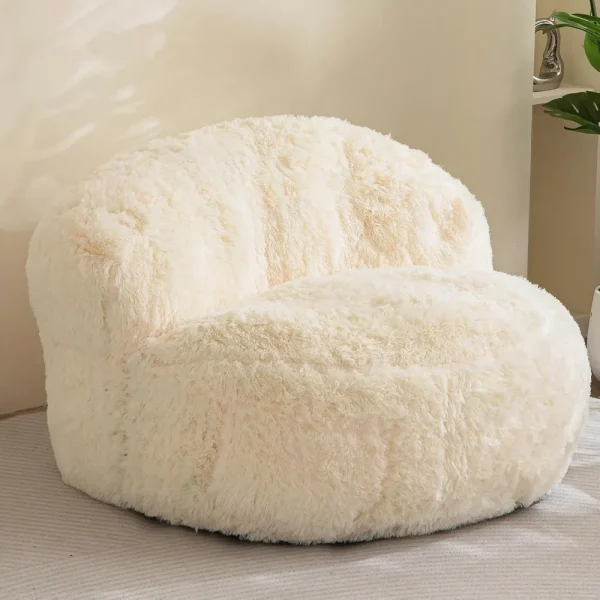 Giant Faux Fur Bean Bag Chair